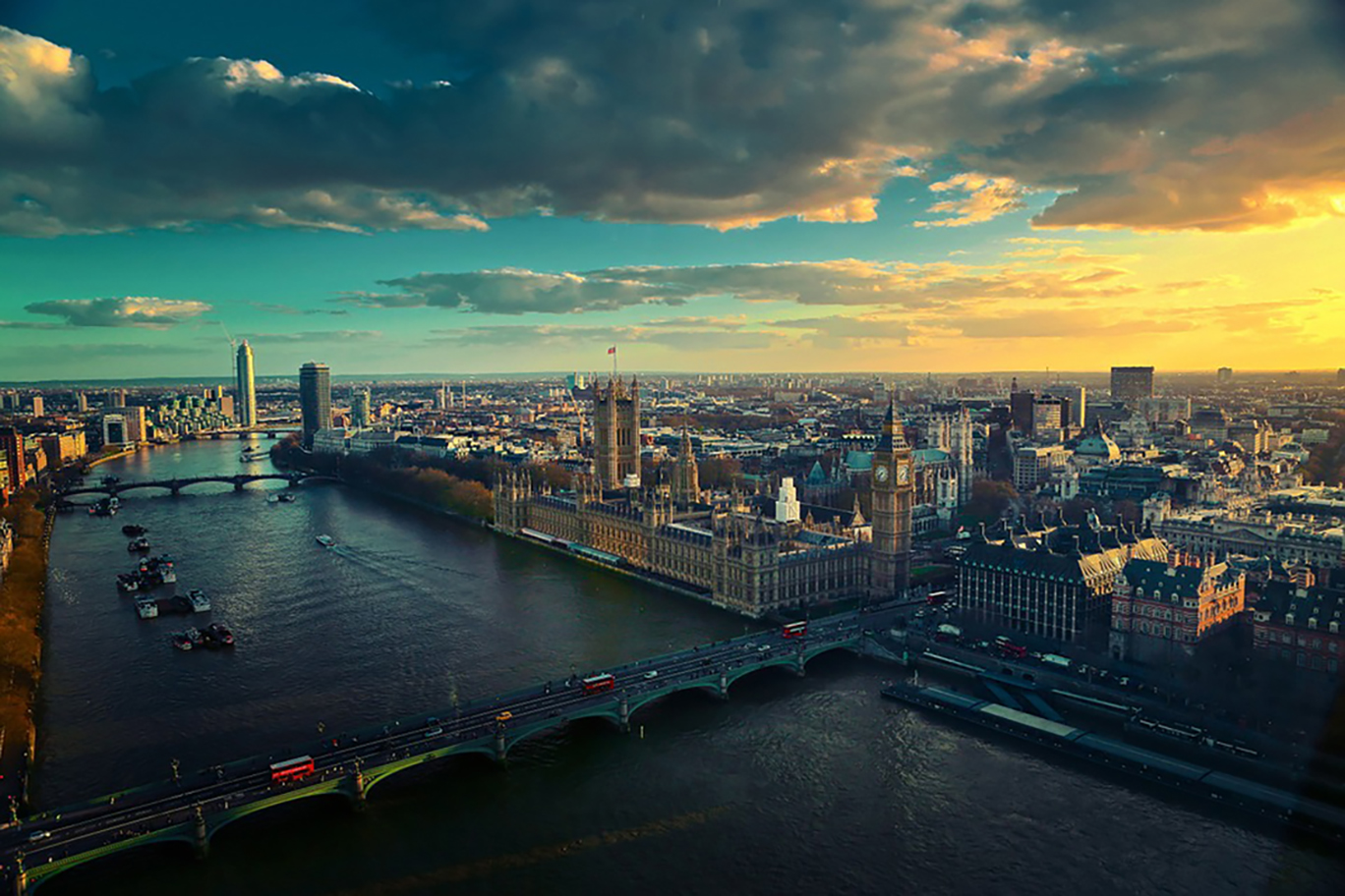 London Panorama with the Thames